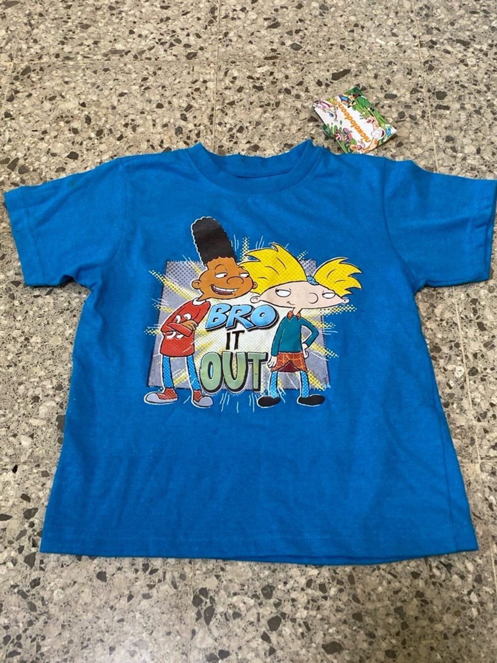 Nickelodeon Blue 'Bro It Out' Hey Arnold! Graphic Tee
